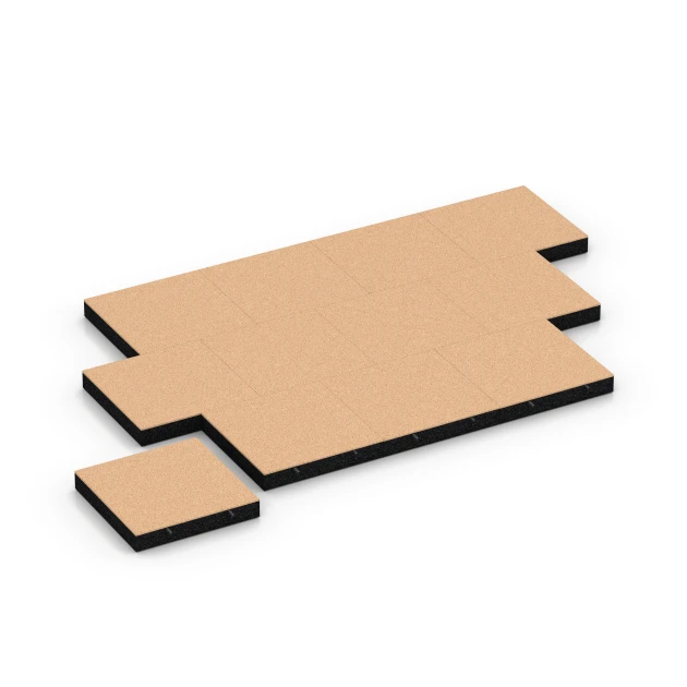 Typische Verlegung oder Einbausituation für den Artikel 6234 von WARCO - Playground Safety Tiles, Farbton Sand beige in der Abmessung 50 x 50 x 8 cm.