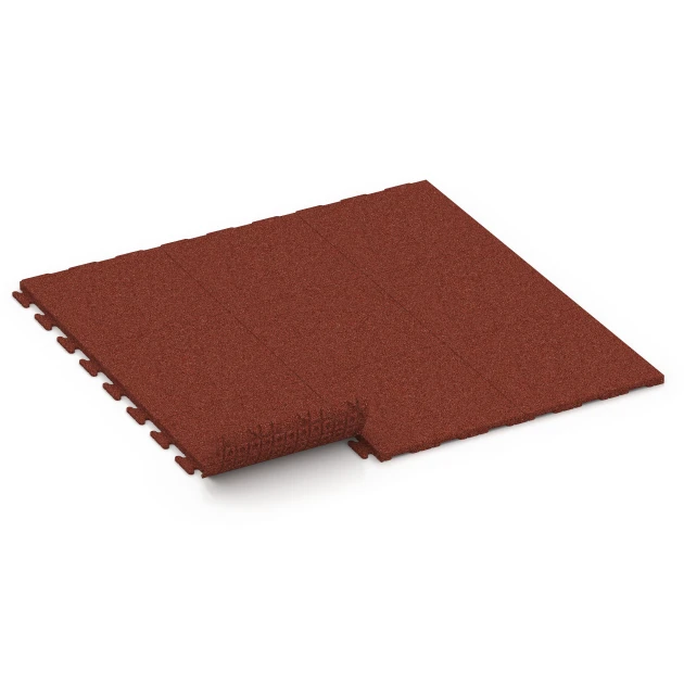 Typische Verlegung oder Einbausituation für den Artikel 7053 von WARCO - Patio Tile Linea, Farbton Brick red in der Abmessung 50 x 50 x 3 cm | 0,25 m².