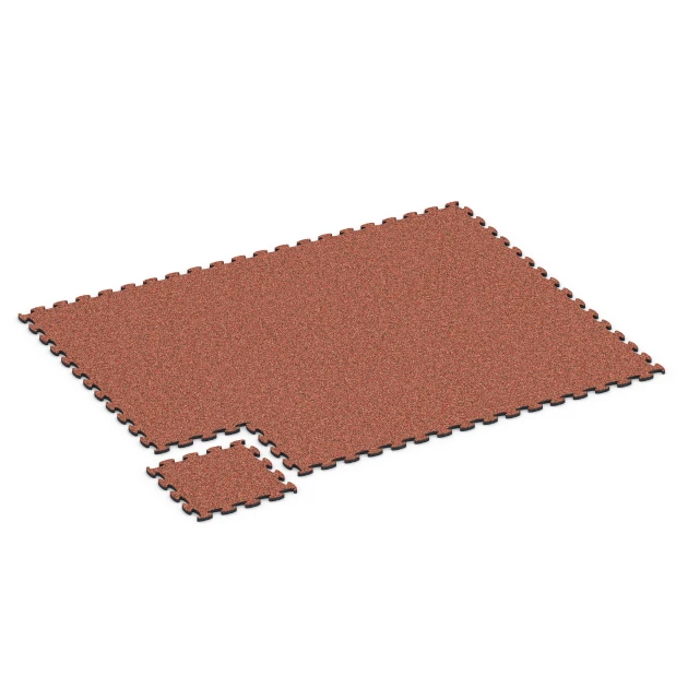 Typische Verlegung oder Einbausituation für den Artikel 6827 von WARCO - Fitness Active Floor System, Farbton Embers in der Abmessung 44,6 x 44,6 x 1,8 cm.