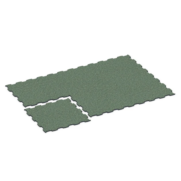 Typische Verlegung oder Einbausituation für den Artikel 6870 von WARCO - Fitness Max Floor System, Farbton English Lawn in der Abmessung 97,1 x 97,1 × 1,8 cm.