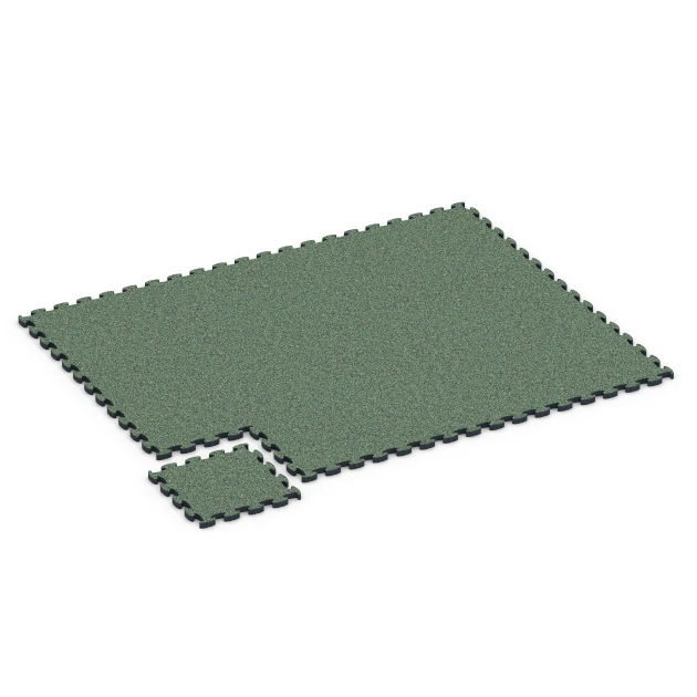Typische Verlegung oder Einbausituation für den Artikel 6843 von WARCO - Fitness Active Floor System, Farbton English Lawn in der Abmessung 44,6 x 44,6 × 2,8 cm.