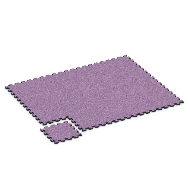 Typische Verlegung oder Einbausituation für den Artikel 6882 von WARCO - Fitness Max Floor System, Farbton Lavender in der Abmessung 44,6 x 44,6 × 2,8 cm.