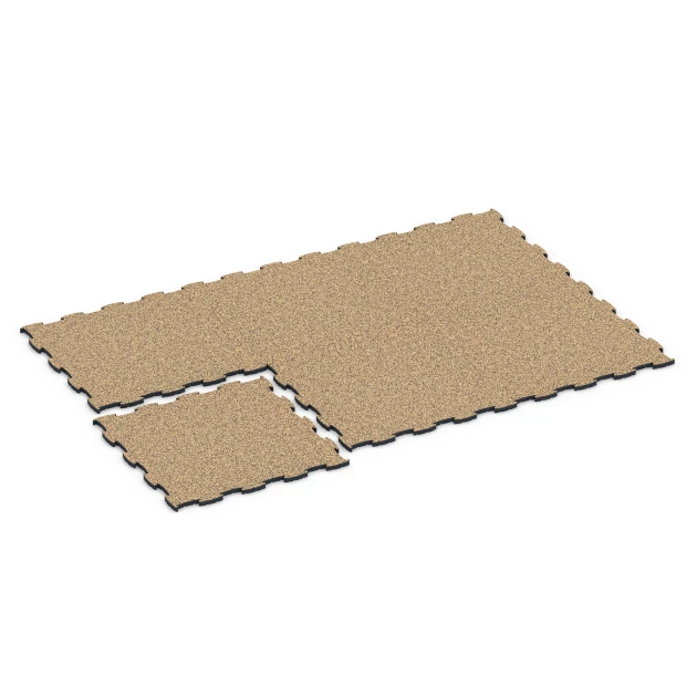 Typische Verlegung oder Einbausituation für den Artikel 6858 von WARCO - Fitness Active Floor System, Farbton Rattan in der Abmessung 97,1 x 97,1 x 2,8 cm.