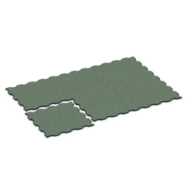 Typische Verlegung oder Einbausituation für den Artikel 6888 von WARCO - Fitness Max Floor System, Farbton English Lawn in der Abmessung 97,1 x 97,1 x 2,8 cm.