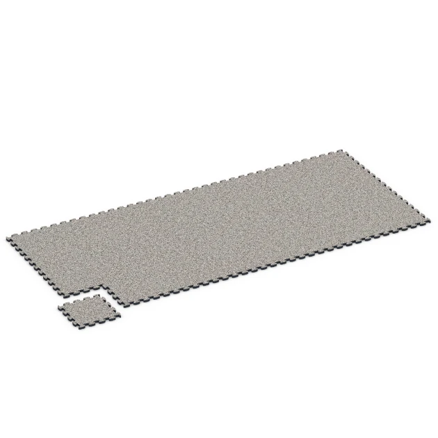 Typische Verlegung oder Einbausituation für den Artikel 6815 von WARCO - Stone Carpet Click Tile, Farbton Grey Granite in der Abmessung 28,9 x 28,9 x 1,8 cm.