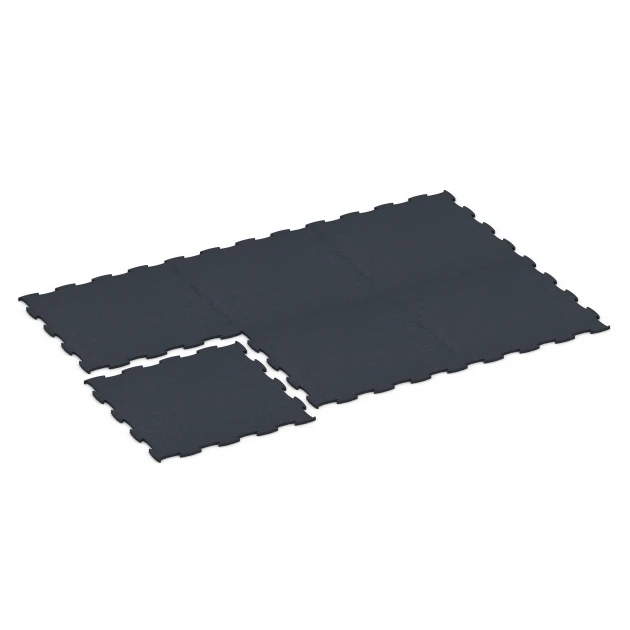 Typische Verlegung oder Einbausituation für den Artikel 6968 von WARCO - Fitness Premium Performance Flooring, Farbton Anthracite in der Abmessung 99 x 99 x 1,8 cm.