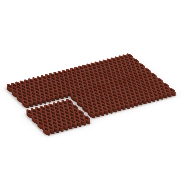 Typische Verlegung oder Einbausituation für den Artikel 7013 von WARCO - Safety Grass Grid Mat, Farbton Brick red in der Abmessung 100 × 100 × 8 cm.