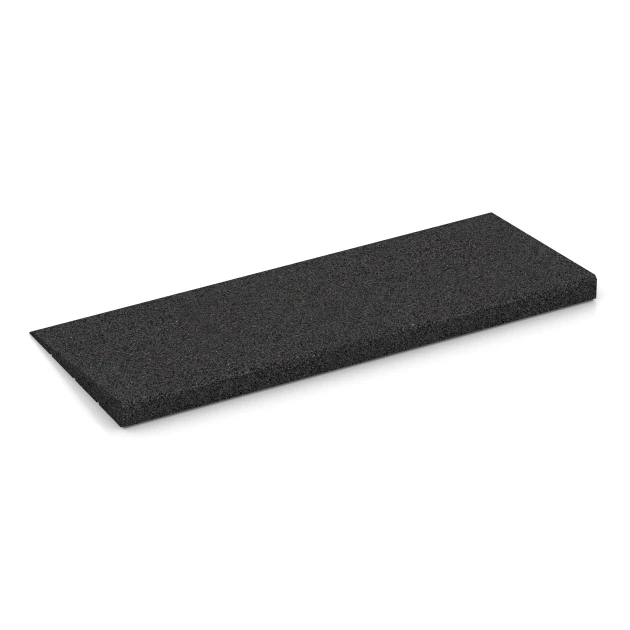 Foto der hinteren Seite vom unsymmetrischen WARCO-Formteil 2428: Transition ramp 75 cm, Design Anthracite, Maße 75 x 30 cm | 8 < 40 mm.