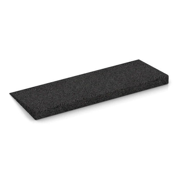 Foto der hinteren Seite vom unsymmetrischen WARCO-Formteil 2508: Transition ramp 75 cm, Design Anthracite, Maße 75 x 30 cm | 8 < 50 mm.