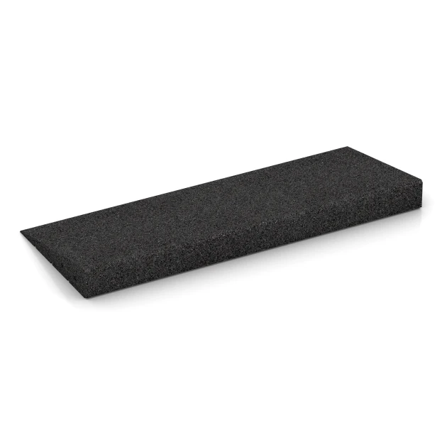 Foto der hinteren Seite vom unsymmetrischen WARCO-Formteil 2548: Transition ramp 75 cm, Design Anthracite, Maße 75 x 30 cm | 8 < 65 mm.