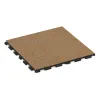 Foto der hinteren Seite vom unsymmetrischen WARCO-Formteil 5772: Event Floor, Design Rattan Lounge, Maße 1000 x 1000 x 30 mm.