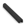 Foto der hinteren Seite vom unsymmetrischen WARCO-Formteil 2584: Rubber Kerb Cap, Design Anthracite, Maße 1000 x 100 x 100 x 50 mm.