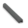 Foto der hinteren Seite vom unsymmetrischen WARCO-Formteil 2583: Kerbstone cover, Design Slate grey, Maße 1000 x 100 x 100 x 50 mm.